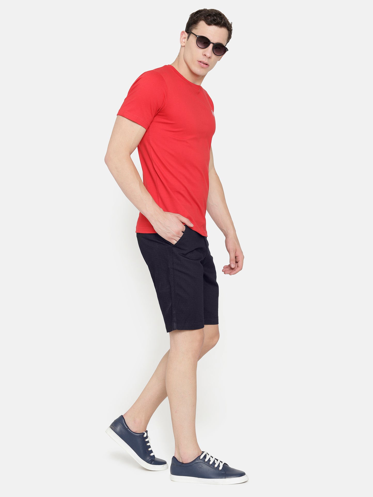 Casual Shorts in Navy color