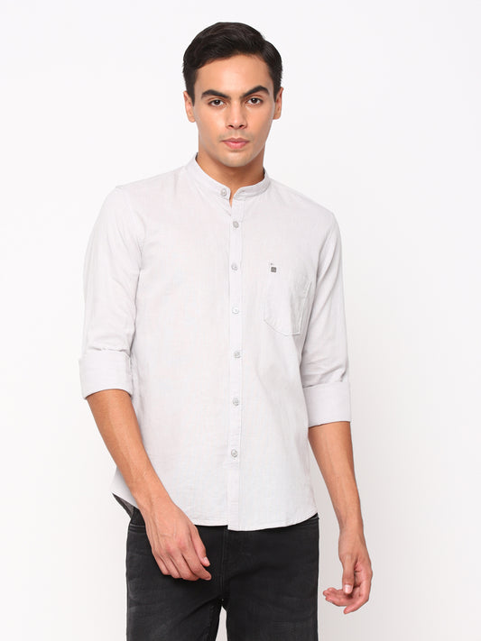 Light Grey Plain Shirt