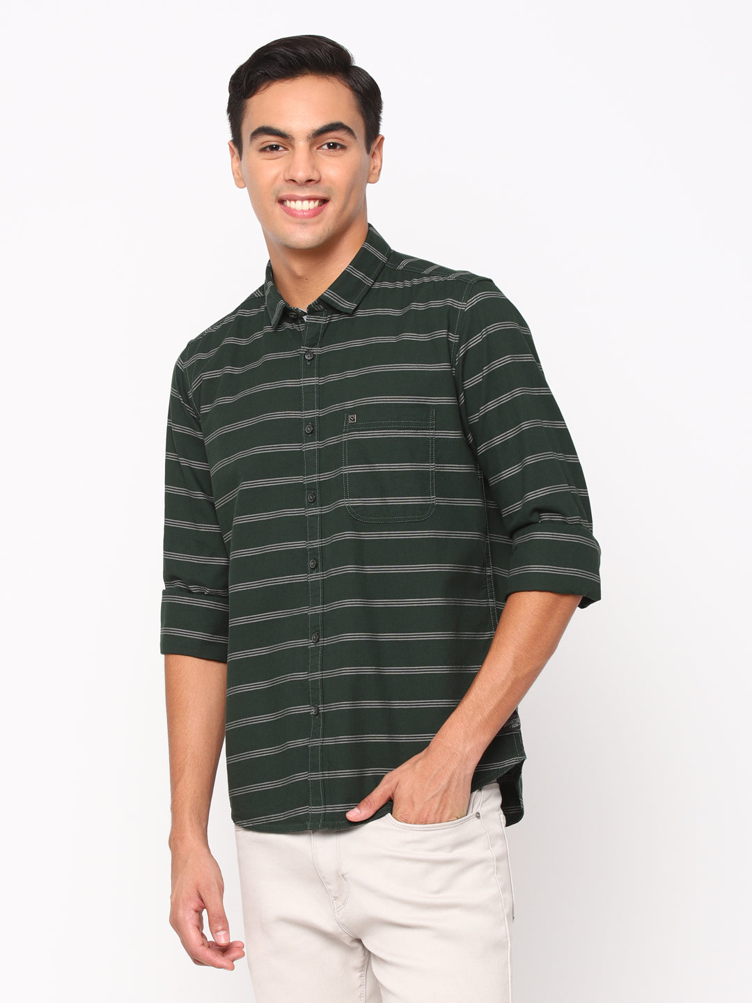 Green Stripes Shirt