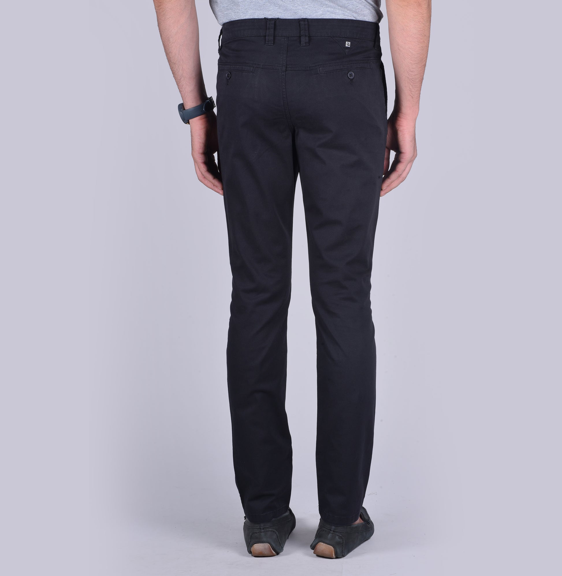 Navy contour fit trousers - urban clothing co.