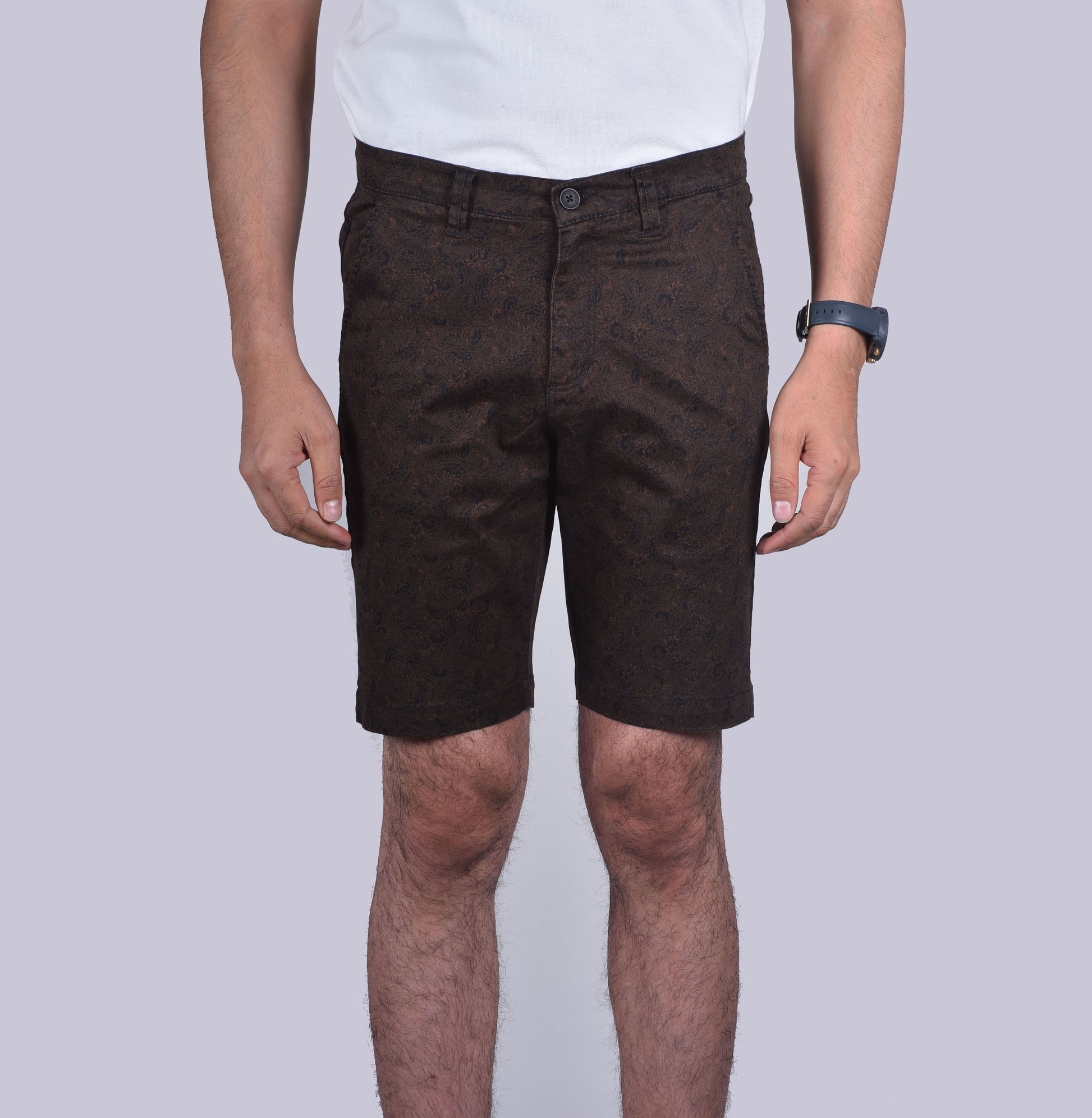 Olive Printed Shorts - urban clothing co.