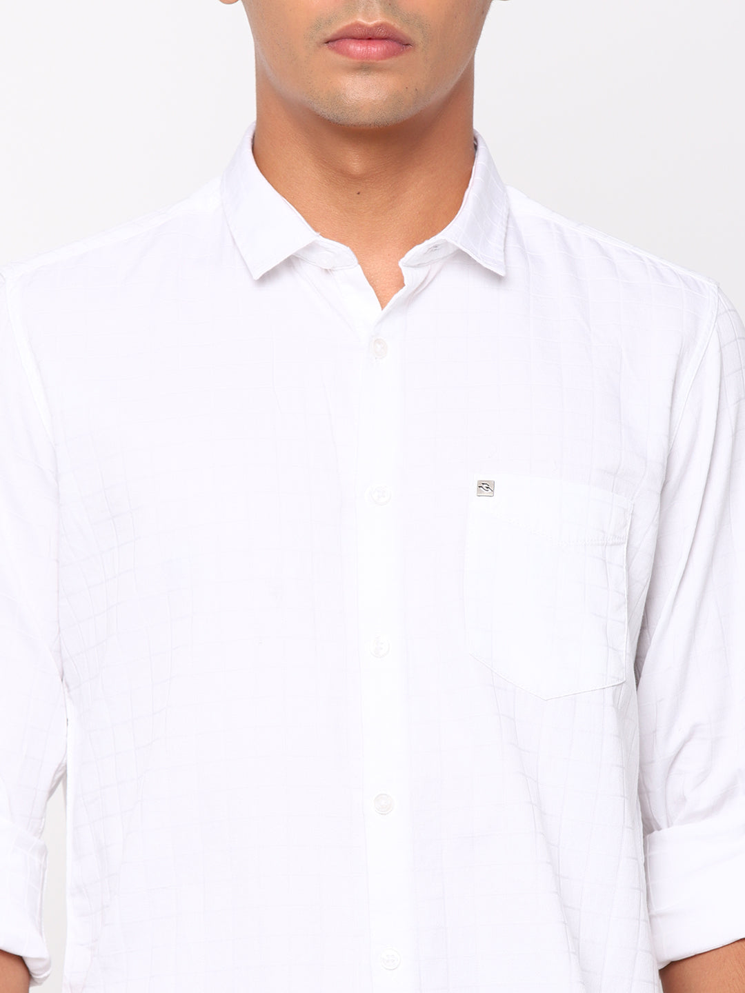 White Checkerd Shirt