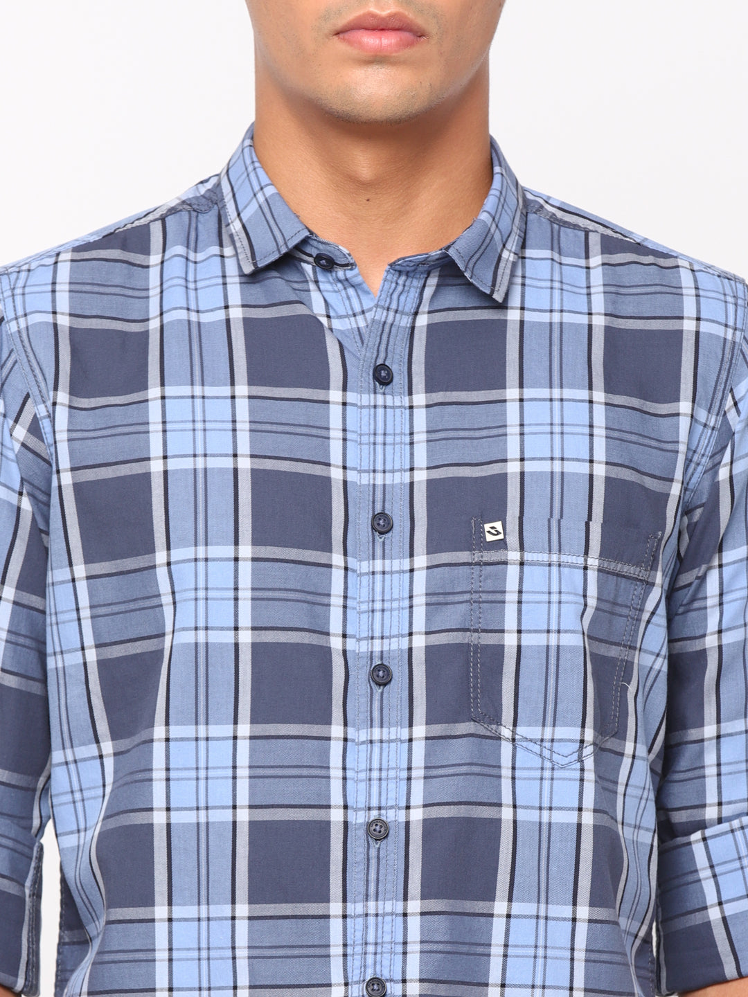 Blue Checkerd Shirt