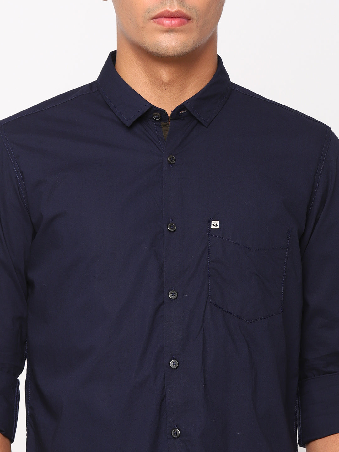 Dark Blue Plain Shirt