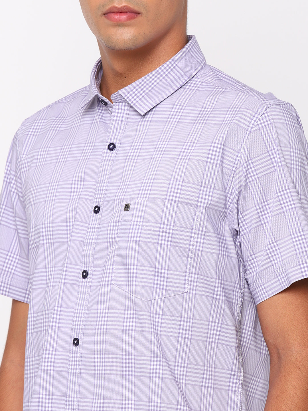 Purple Checkerd Shirt