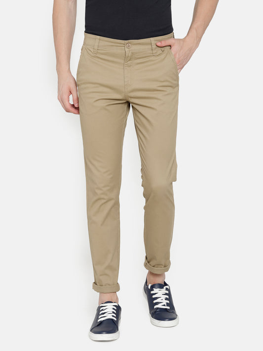 Casual Trousers in Light Khaki colour