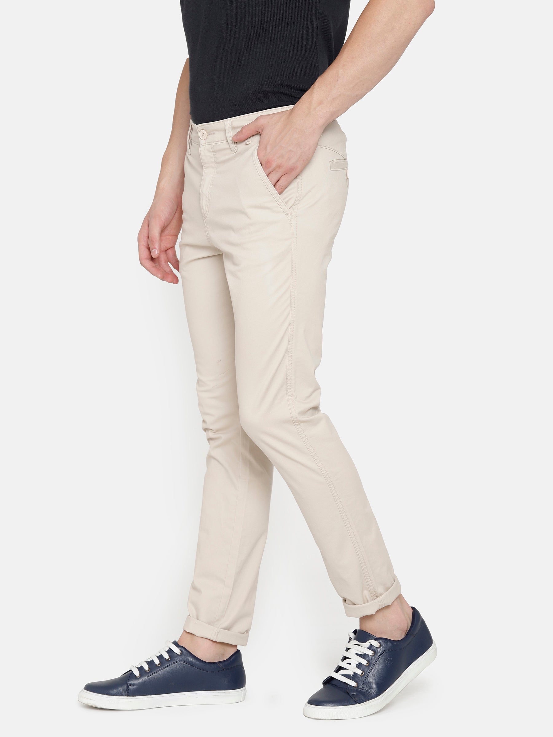 Buy SREY Cotton Light Cream Combo Slim fit Office wear Formal Trouser for  Men at Amazonin