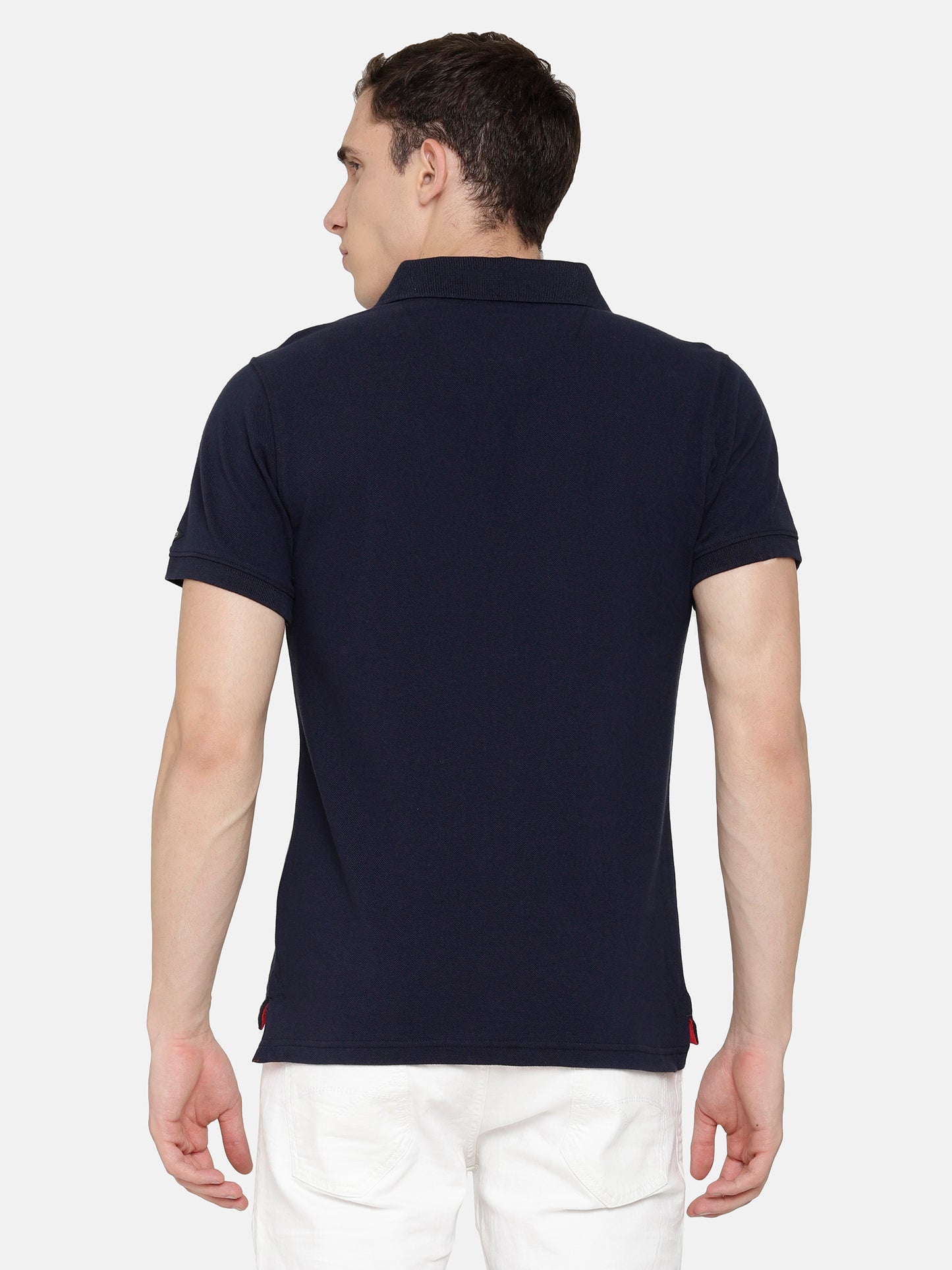 Navy color Polo T-Shirt pique