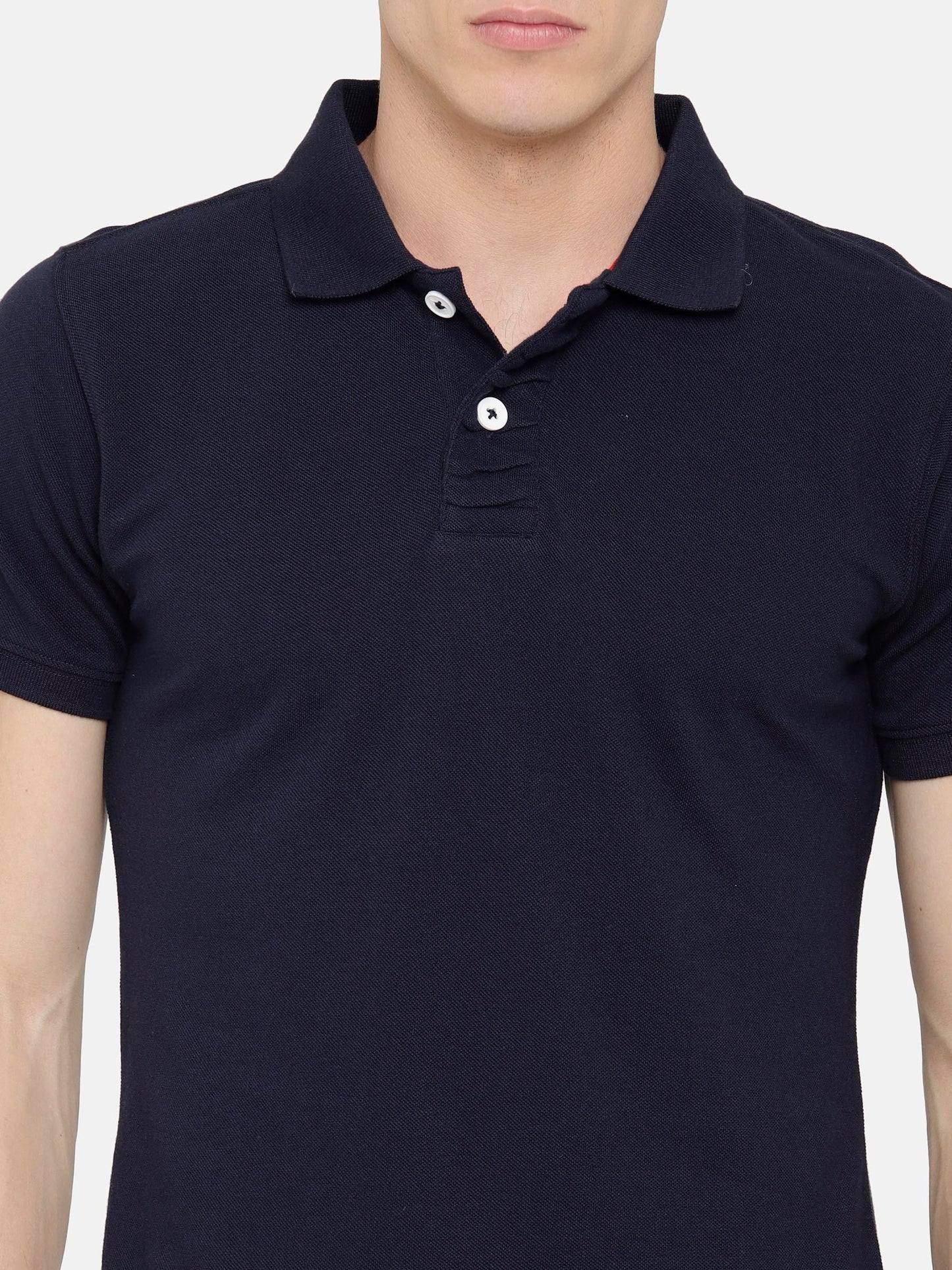 Navy color Polo T-Shirt pique