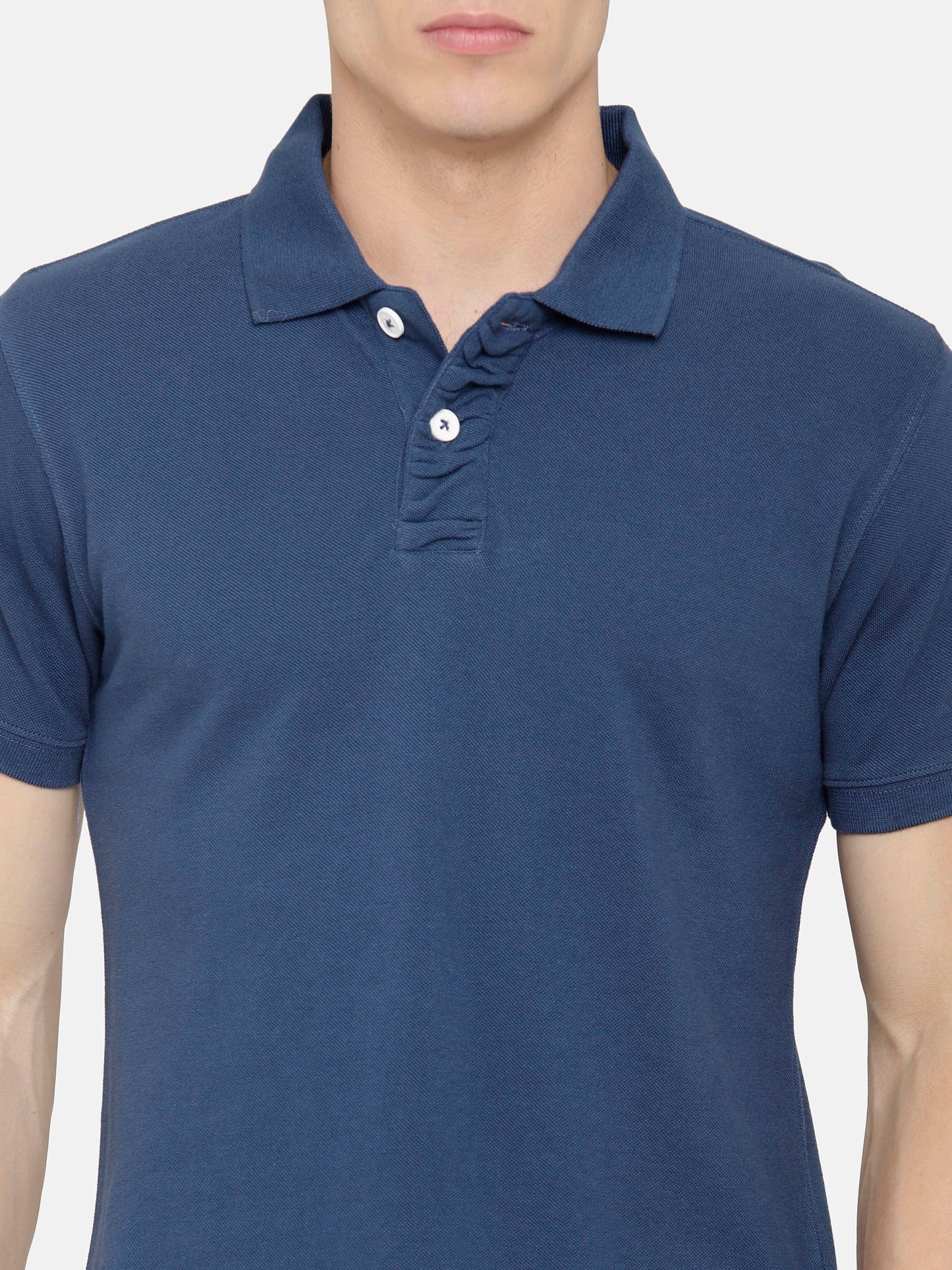 Teal Blue color polo T-Shirt