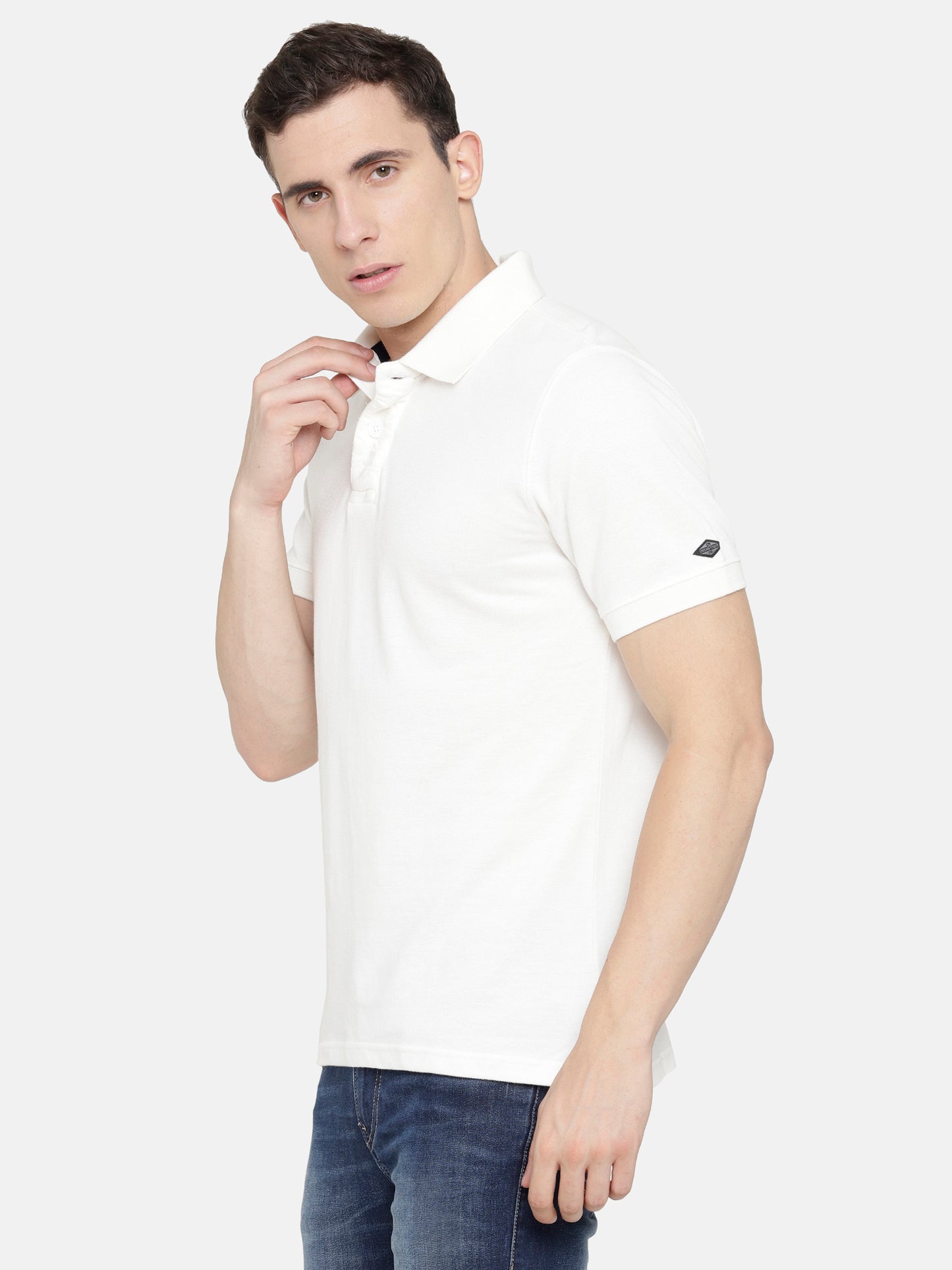 White Polo T-Shirt pique