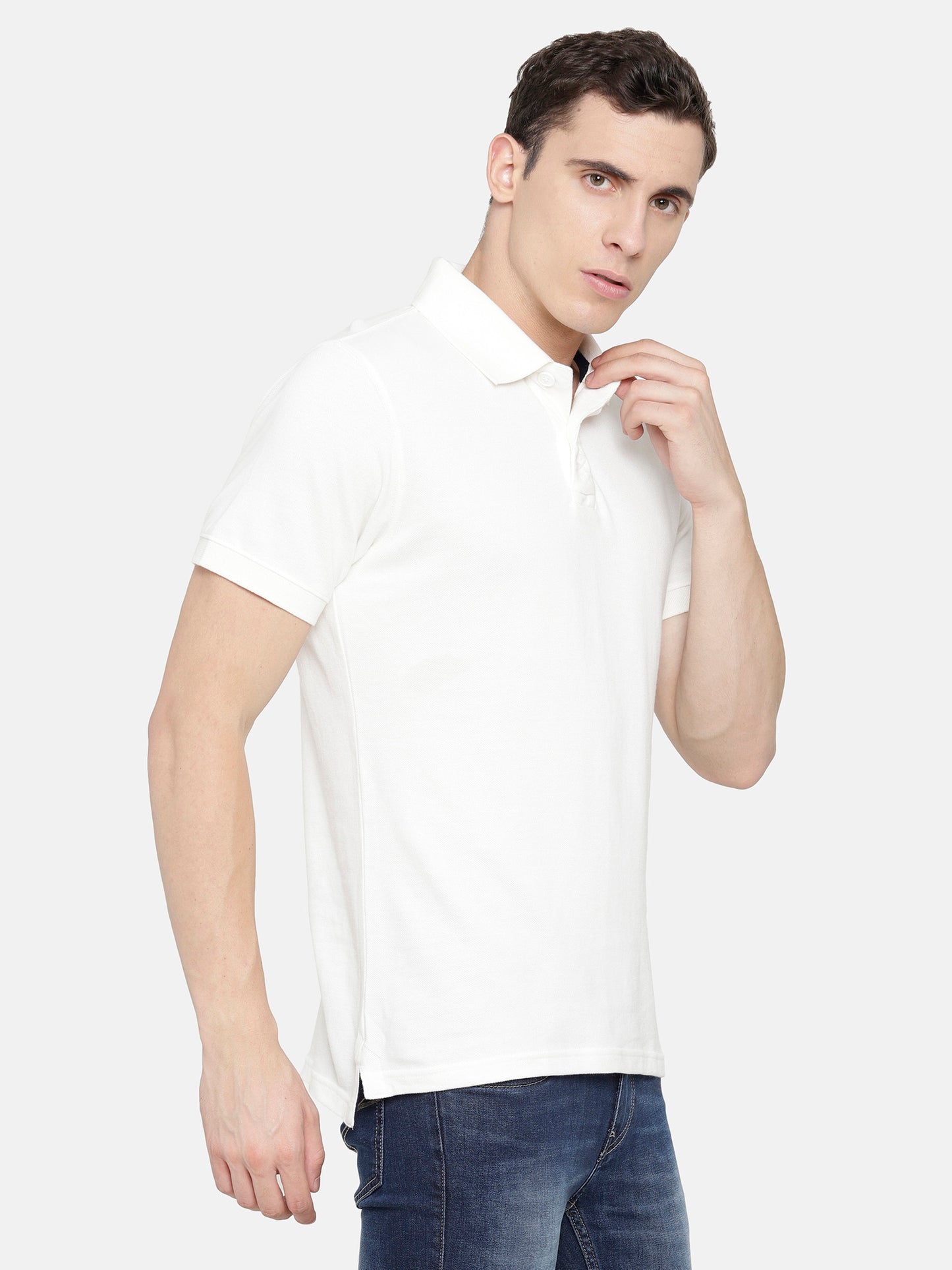 White Polo T-Shirt pique