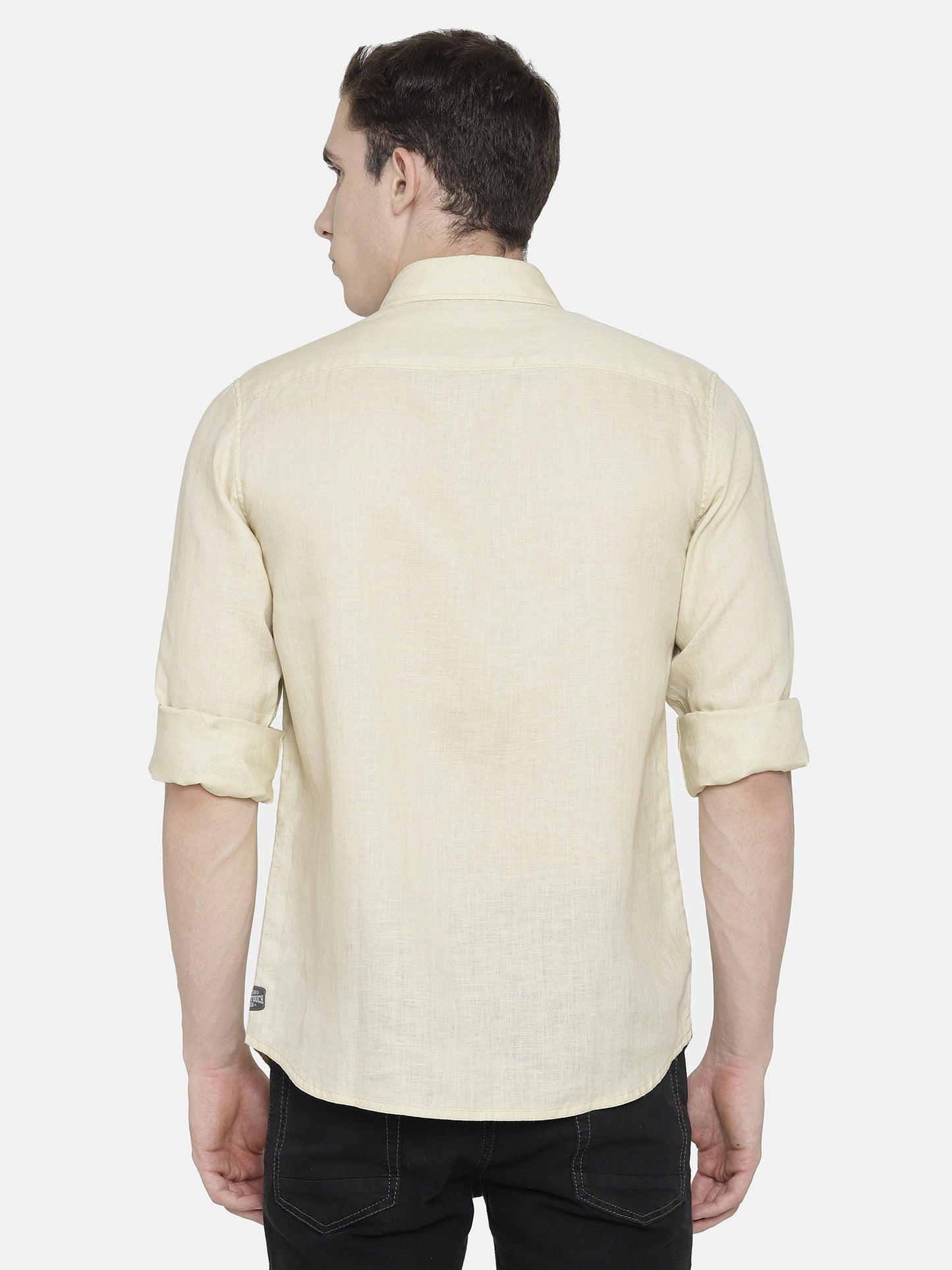 Beige Pure Linen Shirt