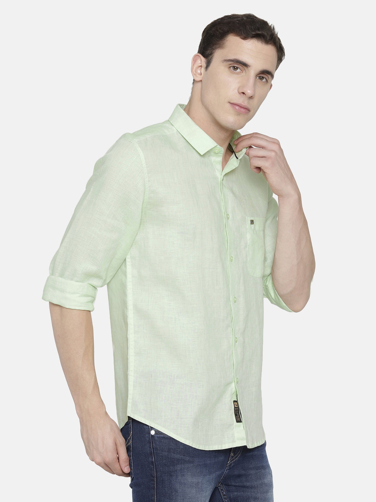 Light Green Pure Linen Shirts